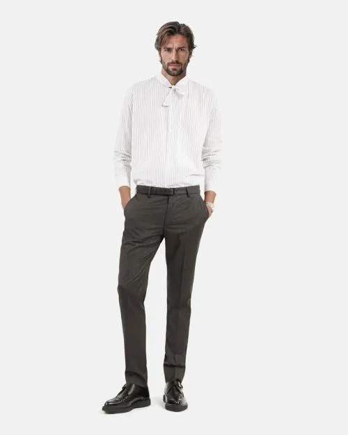 Men Trousers and Jeans The Kooples Gray Prince Of Wales Wool Suit Pants Dark Grey Men Trousers and Jeans The Kooples Gray Prince Of Wales Wool Suit Pants Dark Grey