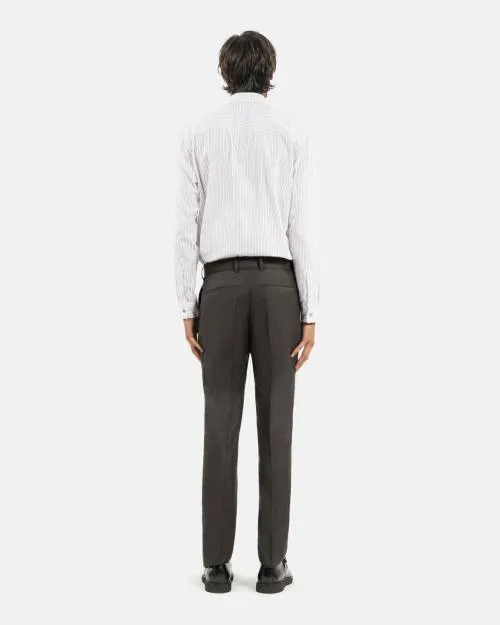Men Trousers and Jeans The Kooples Gray Prince Of Wales Wool Suit Pants Dark Grey