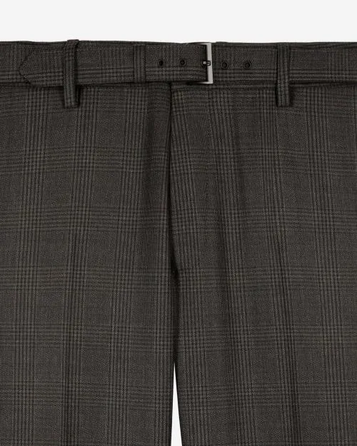 Men Trousers and Jeans The Kooples Gray Prince Of Wales Wool Suit Pants Dark Grey