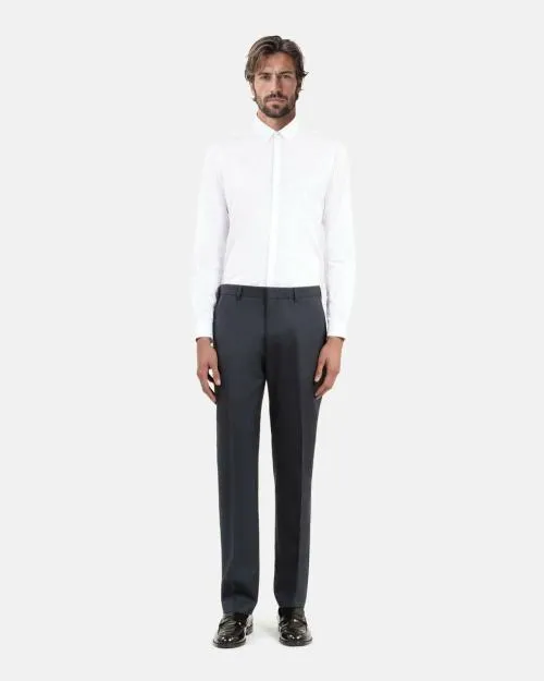 Men Trousers and Jeans The Kooples StraightCut Blue Suit Pants Blue Petrol