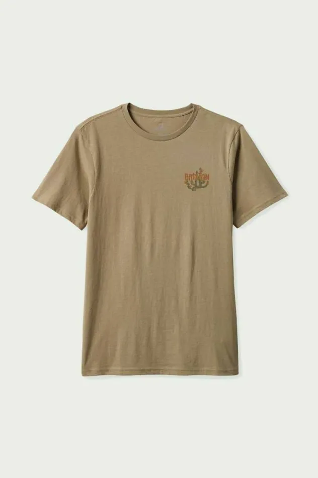 Men Valley SS Tailored TShirt Oatmeal Brixton TShirts