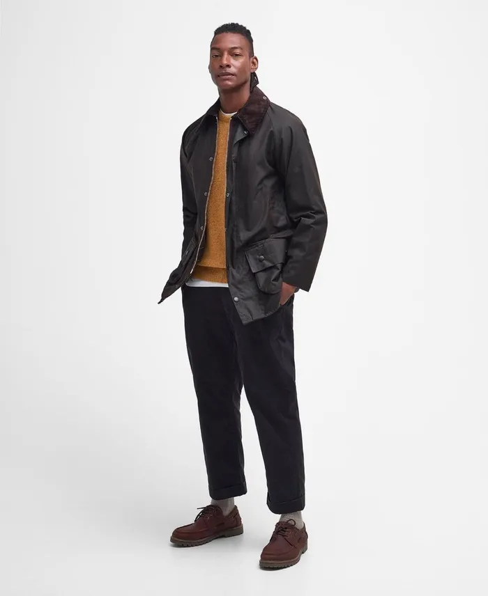 Men Waxed Jackets Barbour Classic Beaufort Wax Jacket Olive