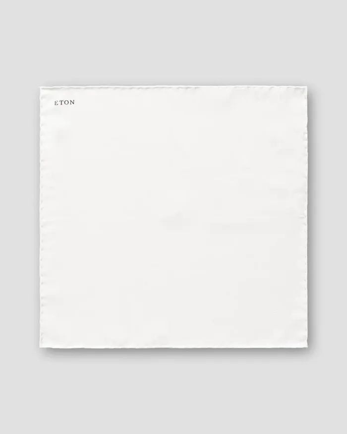 Men White Silk Pocket Square White Eton Pocket Squares Men White Silk Pocket Square White Eton Pocket Squares