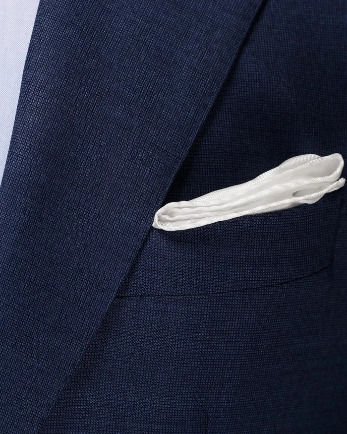 Men White Silk Pocket Square White Eton Pocket Squares Men White Silk Pocket Square White Eton Pocket Squares
