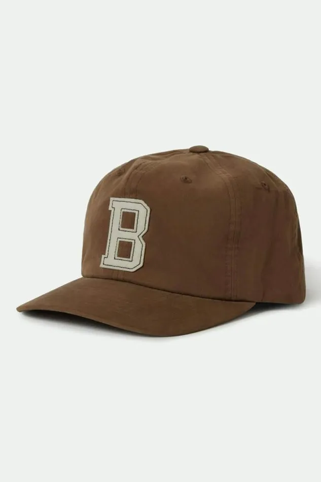 MenWomen Big B Adjustable Hat Pinecone Brown Twill Brixton Snapbacks