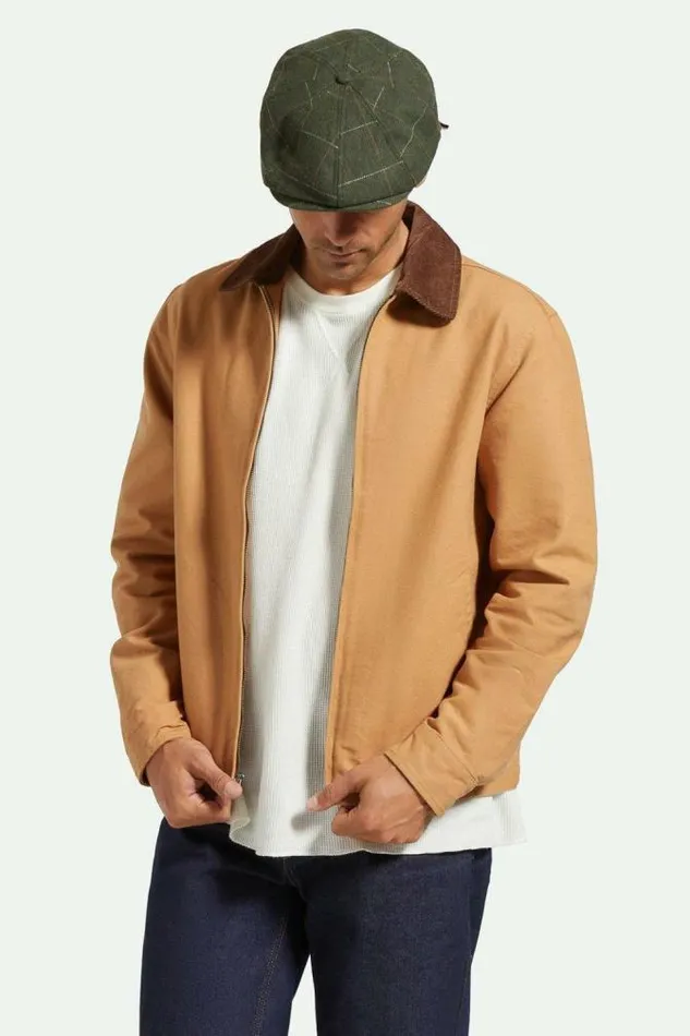 MenWomen Brood Newsboy Cap Mossorange Brixton Caps