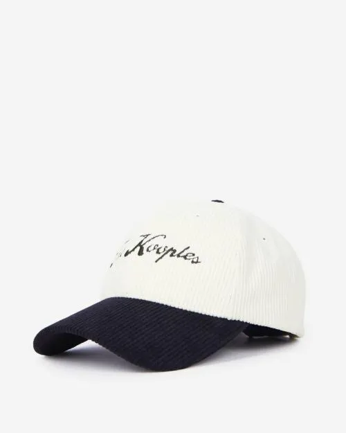 MenWomen Caps The Kooples Black And White Logo Cap Black White