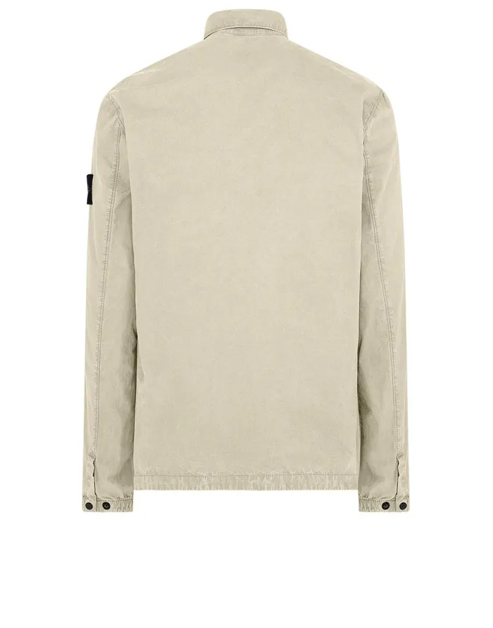 Mens 107Wn TCoOld Overshirt In Butter Stone Island Overshirts