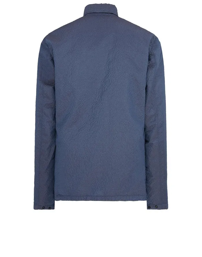 Mens 11534 PolyColour FrameTc Overshirt In Periwinkle Stone Island Overshirts