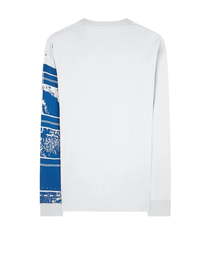 Mens 2Ml85 Mural Part 1 LongSleeve TShirt In White Stone Island TShirts