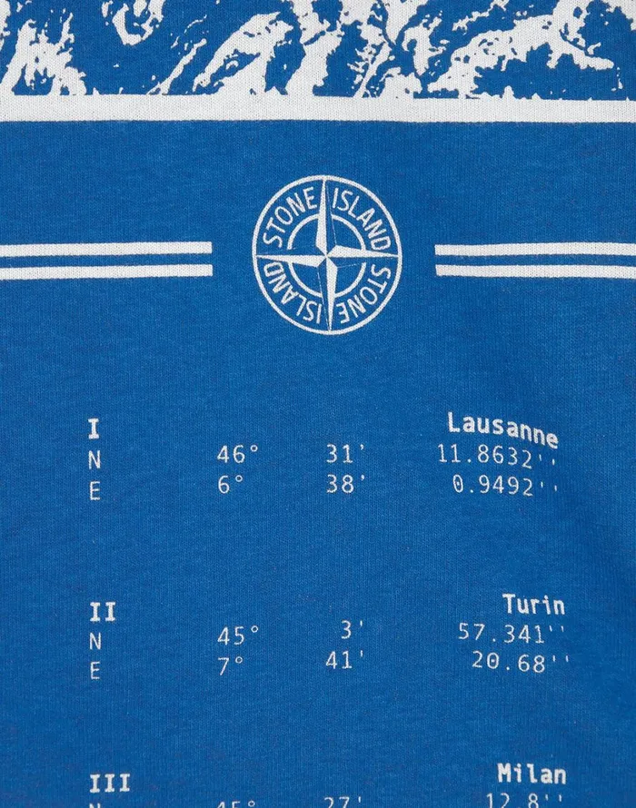 Mens 2Ml85 Mural Part 1 LongSleeve TShirt In White Stone Island TShirts