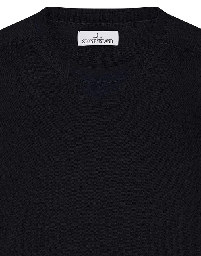 Mens 526C4 Crewneck Knit In Navy Stone Island Knitwear