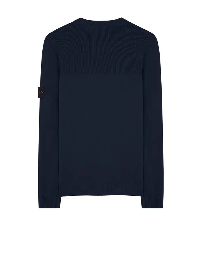 Mens 591A1 Crewneck Knit In Navy Stone Island Knitwear