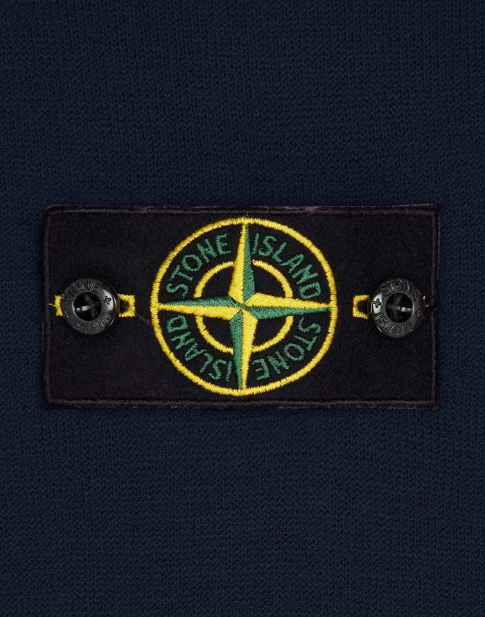 Mens 591A1 Crewneck Knit In Navy Stone Island Knitwear