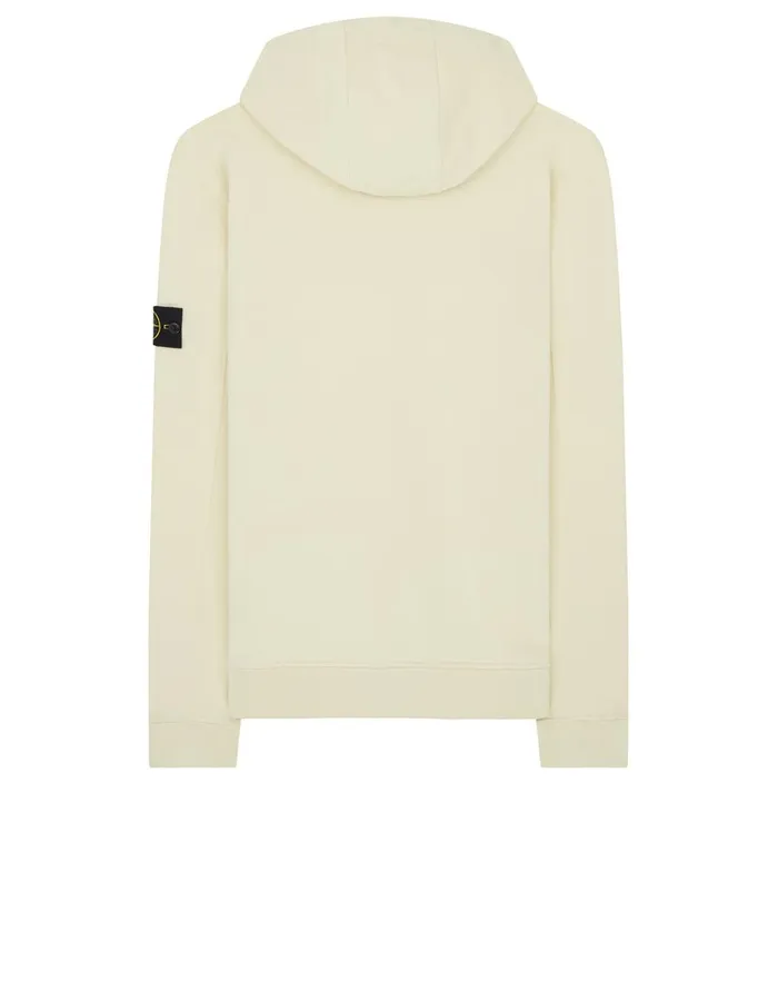 Mens 60640 Hooded Sweatshirt In Butter Stone Island Sweatshirts