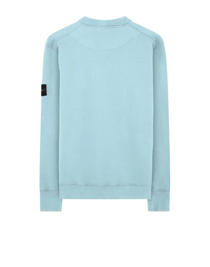 Mens 63020 Sweatshirt In Aqua Stone Island Sweatshirts