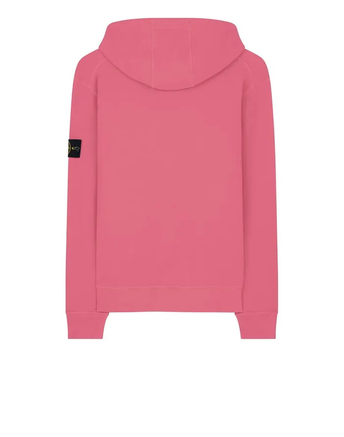 Mens 64120 Hooded Sweatshirt In Pink Stone Island Sweatshirts