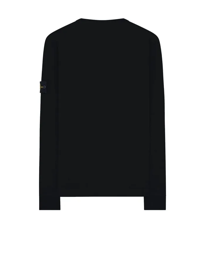 Mens 64450 Sweatshirt In Black Stone Island Sweatshirts