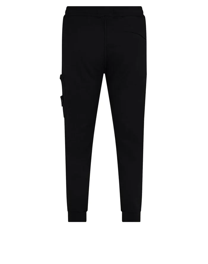 Mens 64520 Fleece Pants In Black Stone Island Trousers