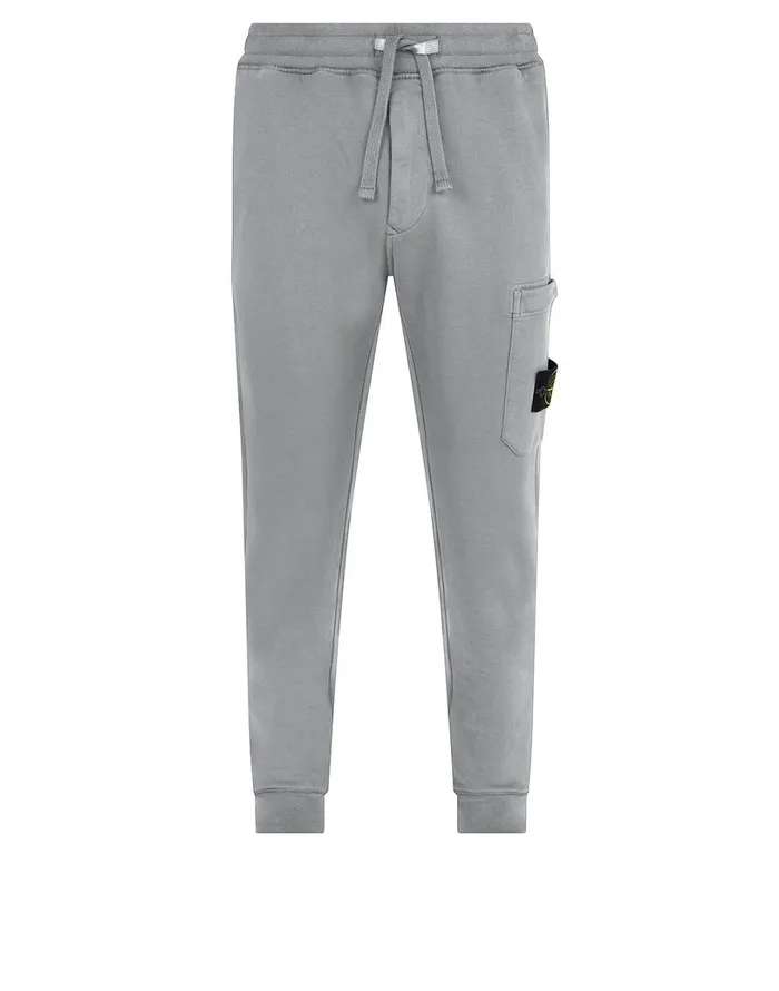 Mens 64520 Fleece Pants In Dust Stone Island Trousers