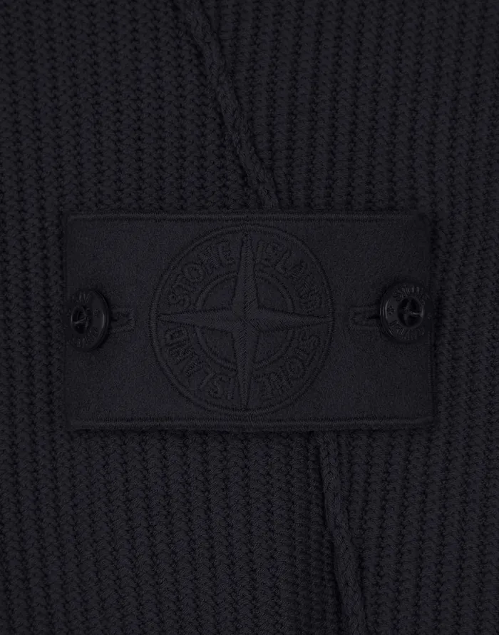 Mens Knitwear Stone Island 582Fa Turtleneck Jumper In BlackKnitwear Black