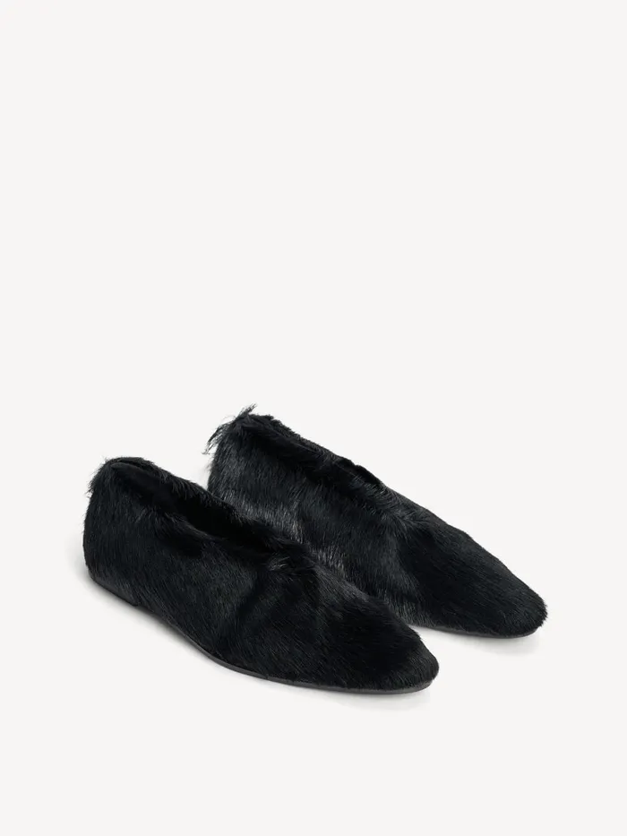 Merina Leather Flats Black Women By Malene Birger Shoes