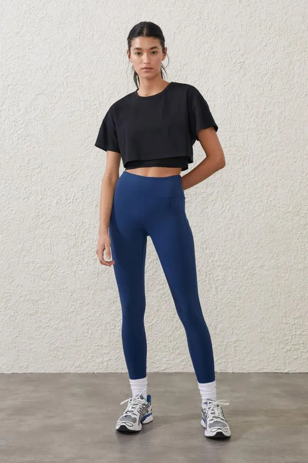 Mesh Layered Tshirt Black Women Cotton On Tops
