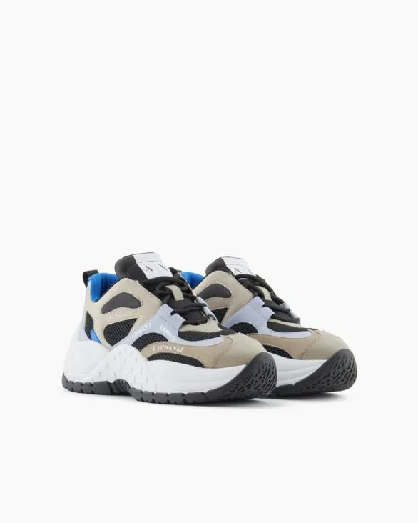 Mesh Sneakers With Custom Tread Patterned Women Armani Sneakers Mesh Sneakers With Custom Tread Patterned Women Armani Sneakers
