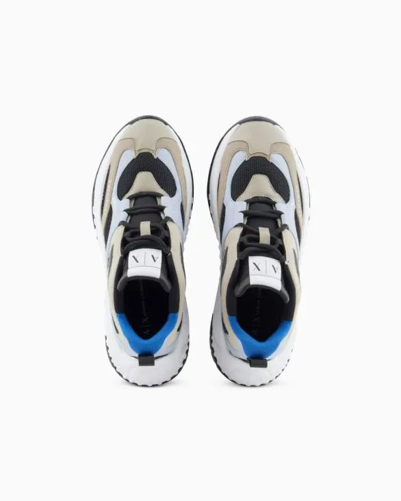 Mesh Sneakers With Custom Tread Patterned Women Armani Sneakers Mesh Sneakers With Custom Tread Patterned Women Armani Sneakers