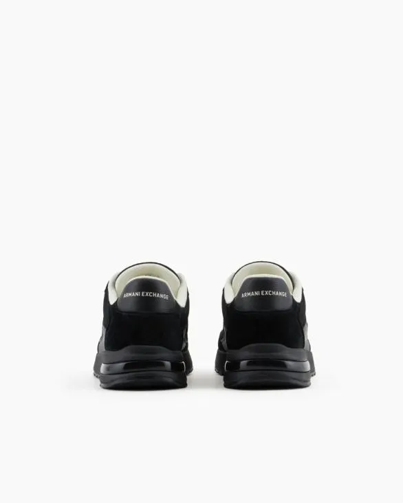 Mesh Sneakers With Rubber Logo Black Men Armani Sneakers Mesh Sneakers With Rubber Logo Black Men Armani Sneakers