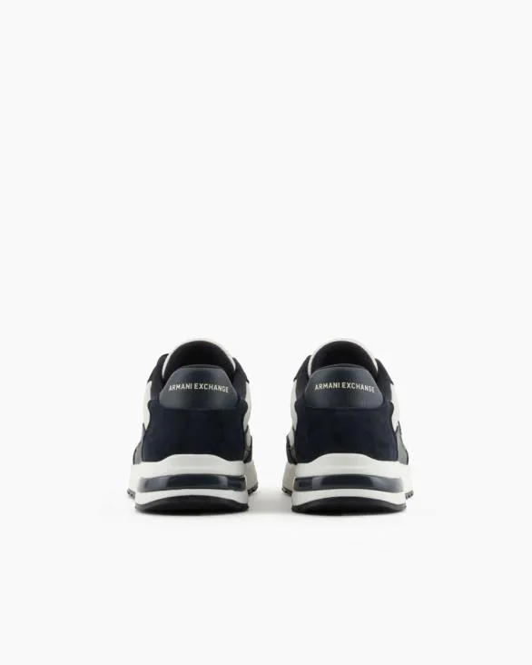 Mesh Sneakers With Rubber Logo Navyblue Men Armani Sneakers Mesh Sneakers With Rubber Logo Navyblue Men Armani Sneakers