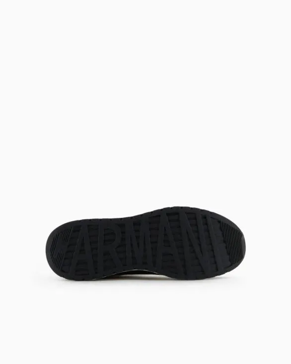 Mesh Sneakers With Rubber Logo Navyblue Men Armani Sneakers Mesh Sneakers With Rubber Logo Navyblue Men Armani Sneakers
