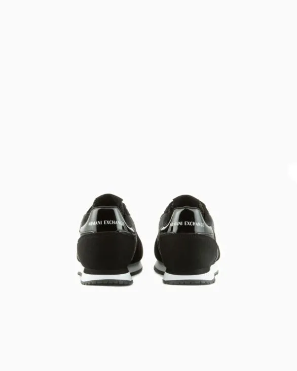 Microfiber Sneakers With Logo Black Women Armani Sneakers Microfiber Sneakers With Logo Black Women Armani Sneakers