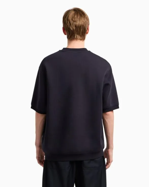 Milanox2FNew York Short Sleeve Crewneck Sweatshirt Navyblue Men Armani Matching Sets Milanox2FNew York Short Sleeve Crewneck Sweatshirt Navyblue Men Armani Matching Sets