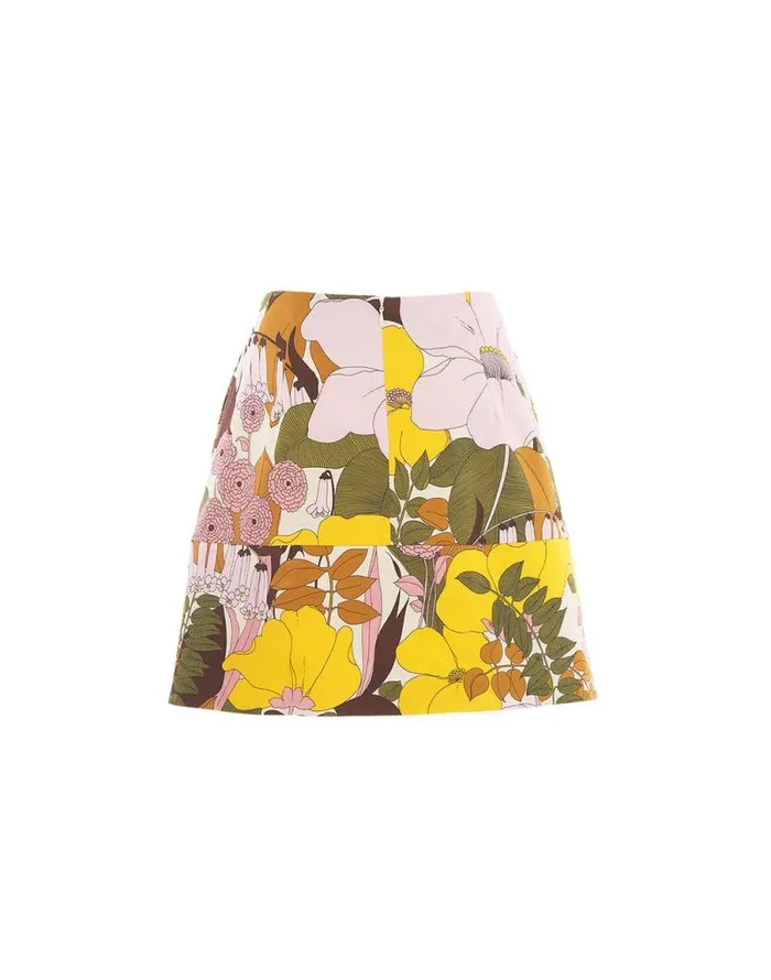 Mini Skirt Big Flower Rose Women La Double J Skirts Mini Skirt Big Flower Rose Women La Double J Skirts