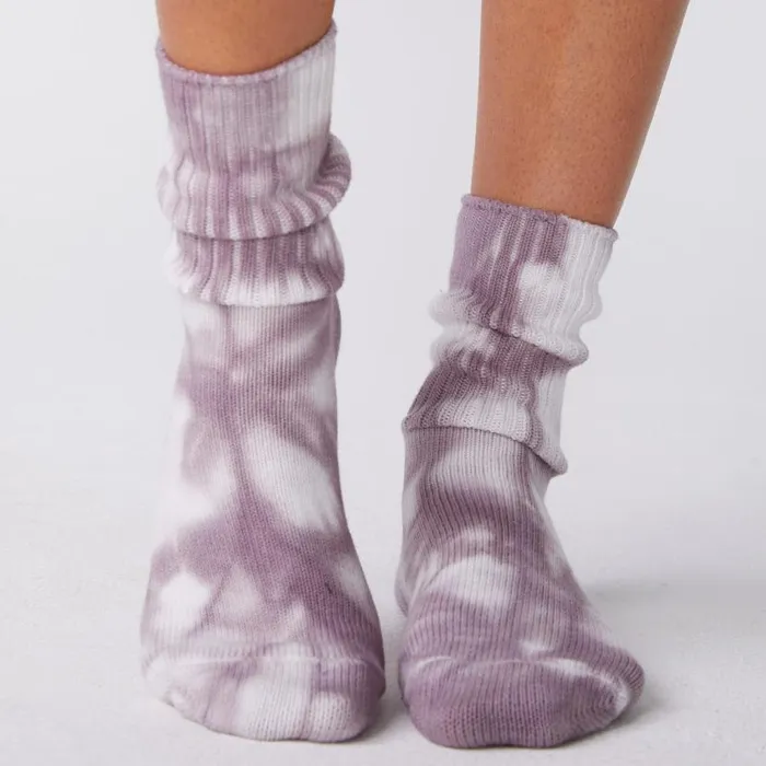MONROW ACCESSORIES Organic Tie Dye Socks Misty Lilac 8211 Shop
