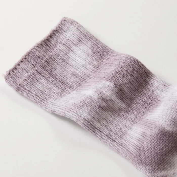 MONROW ACCESSORIES Organic Tie Dye Socks Misty Lilac 8211 Shop