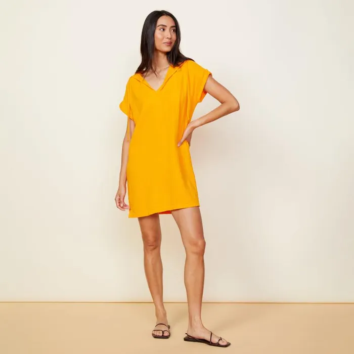 MONROW DRESSES Gauze Hooded Dress Mango 8211 Shop