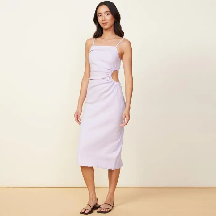 MONROW DRESSES Linen Slip Dress Wisteria 8211 Shop