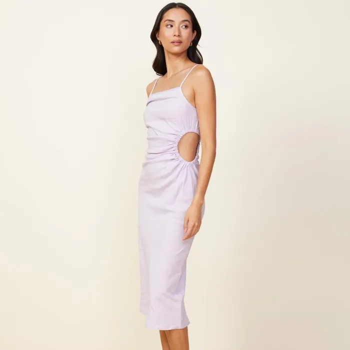 MONROW DRESSES Linen Slip Dress Wisteria 8211 Shop
