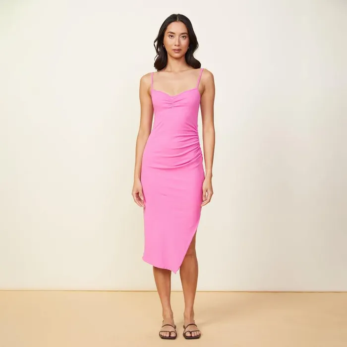MONROW DRESSES Rib Cami Dress Raspberry Rose 8211 Shop