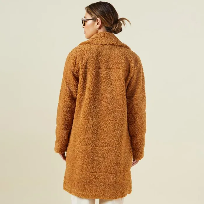MONROW JACKETS Teddy Coat Camel 8211 Shop