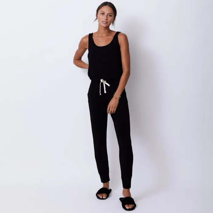 MONROW JUMPSUITS Supersoft Tank Jumpsuit Black 8211 Shop