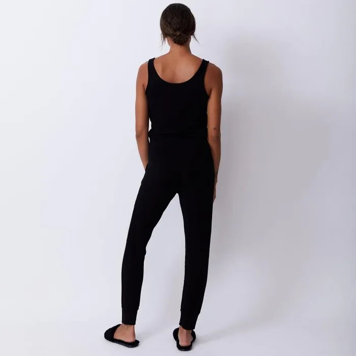 MONROW JUMPSUITS Supersoft Tank Jumpsuit Black 8211 Shop