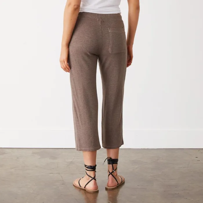 MONROW SWEATS Supersoft Crop Lounge Pant Pecan 8211 Shop