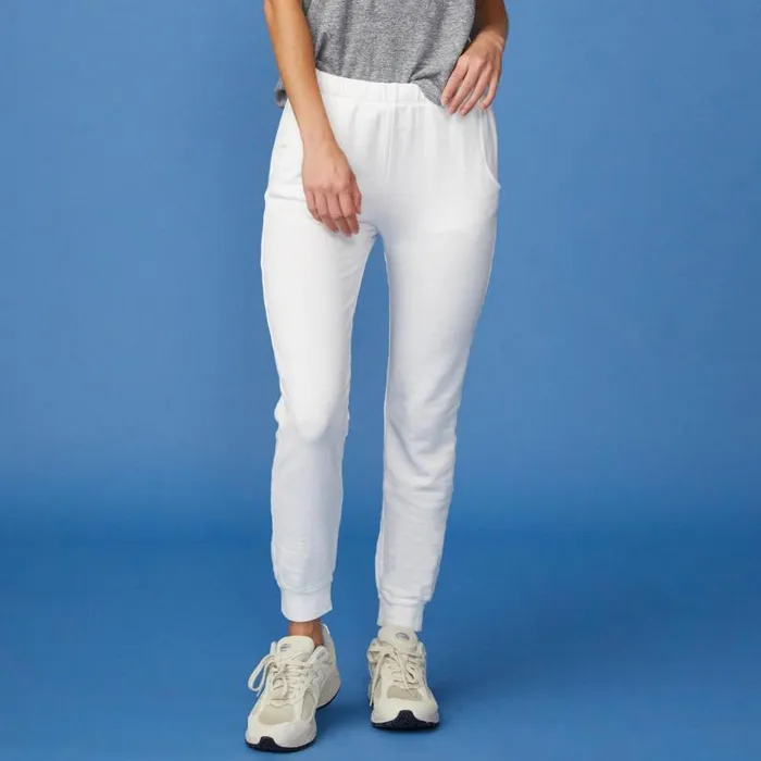 MONROW SWEATS Supersoft Fleece Jogger White 8211 Shop