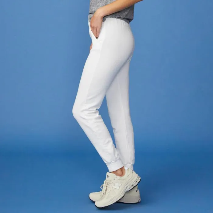 MONROW SWEATS Supersoft Fleece Jogger White 8211 Shop
