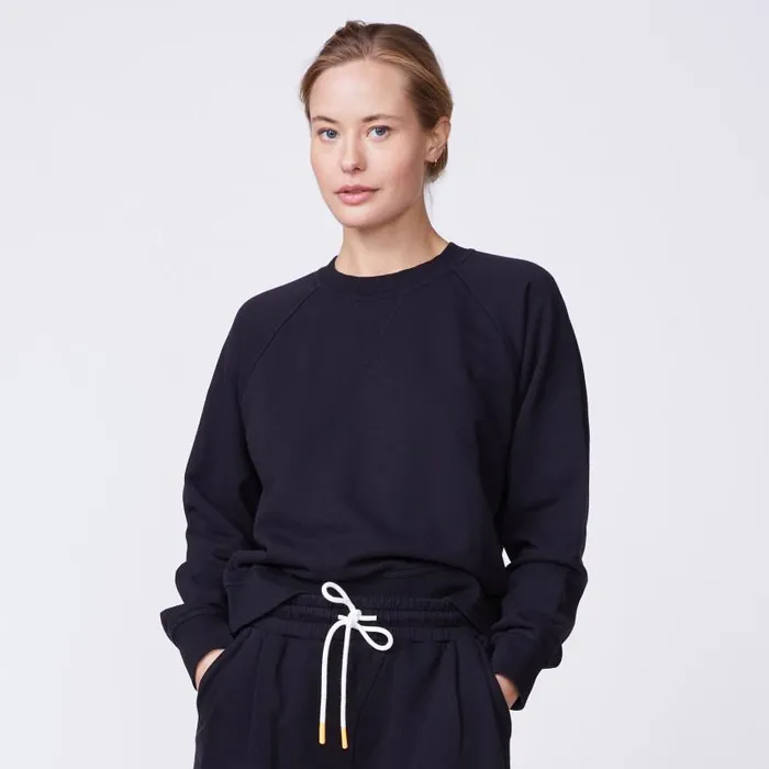 MONROW SWEATSHIRTS 90039s Classic Raglan Black 8211 Shop