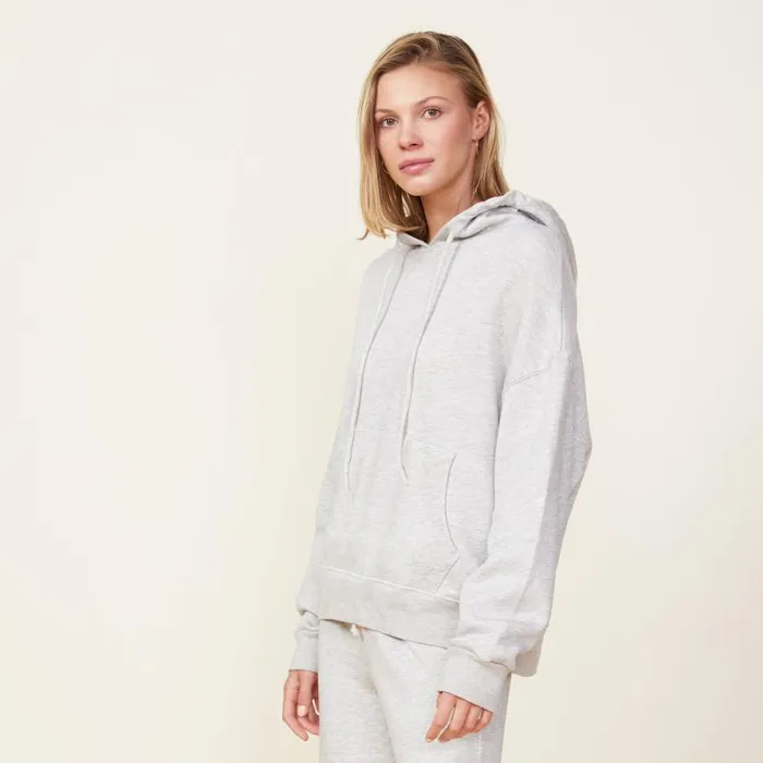 MONROW SWEATSHIRTS Fleece Slouchy Pullover Hoody Heather Grey 8211 Shop