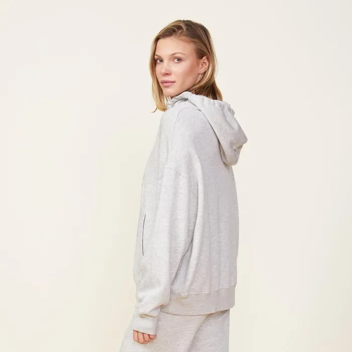 MONROW SWEATSHIRTS Fleece Slouchy Pullover Hoody Heather Grey 8211 Shop
